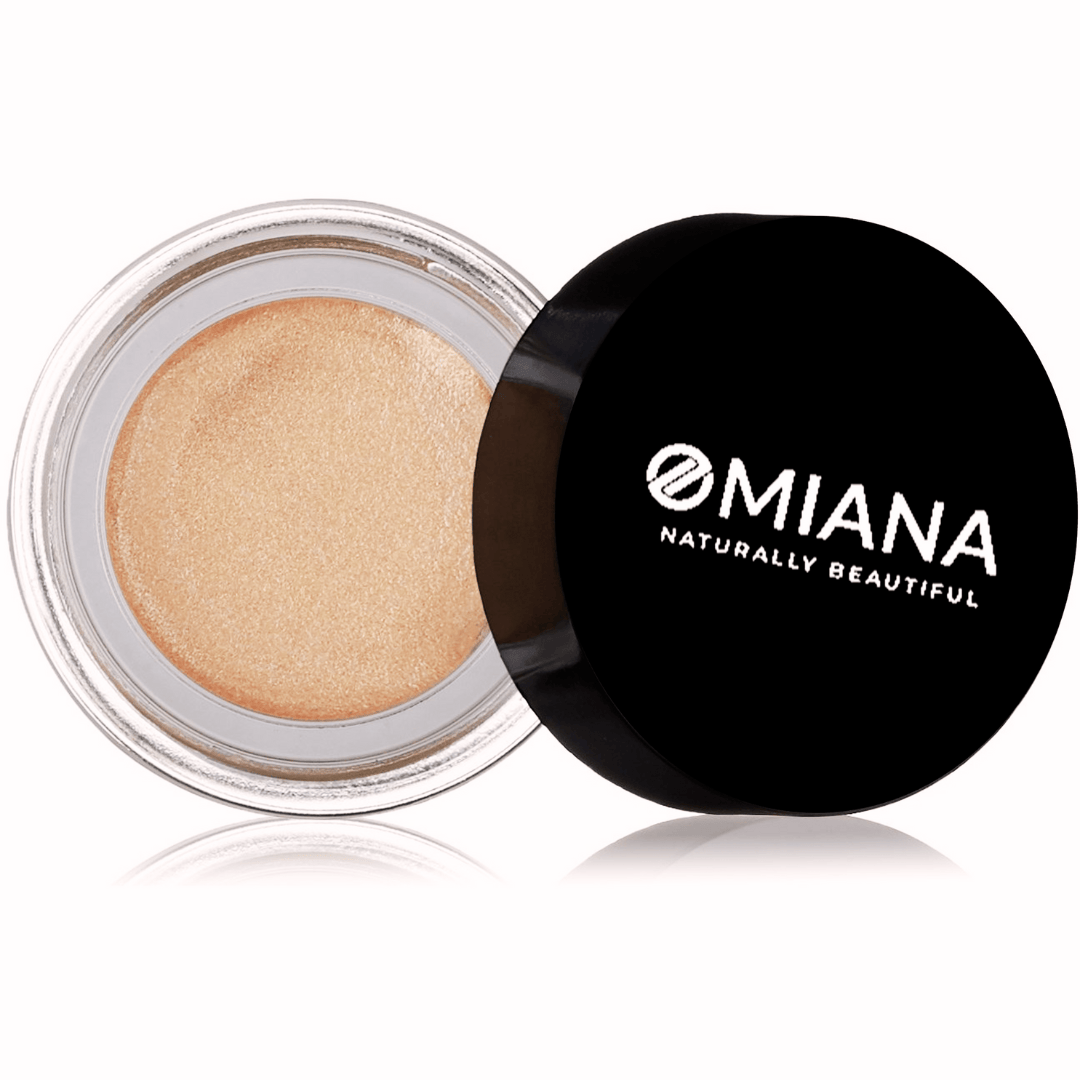 Omiana Cosmetics Highlighter Golden Beige Satin Highlighter Cream - for Cheeks, Lips, & Eyes - Titanium Dioxide-Free, & More!