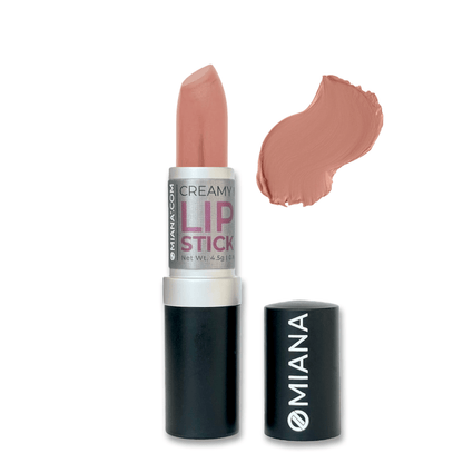 Omiana Natural Cosmetics Lipstick Matte Almost Nude Creamy Mineral Lipstick - Titanium Dioxide-Free + Mica-Free Options!